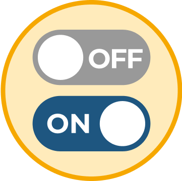 On/Off toggle switch