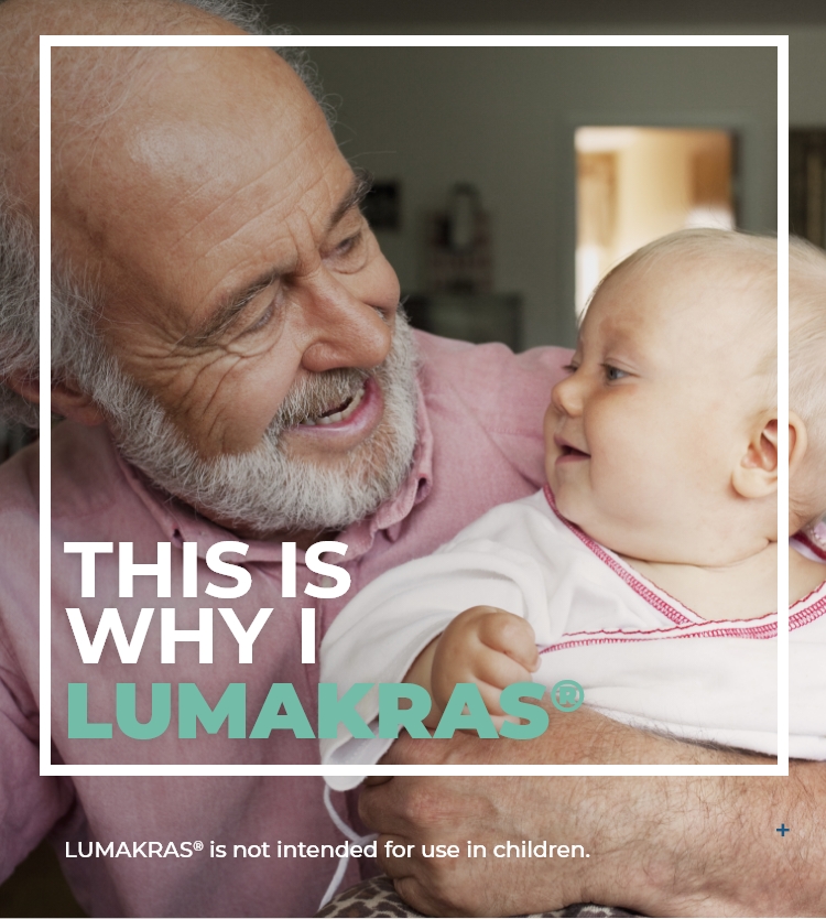 LUMAKRAS™ patient and grandchild